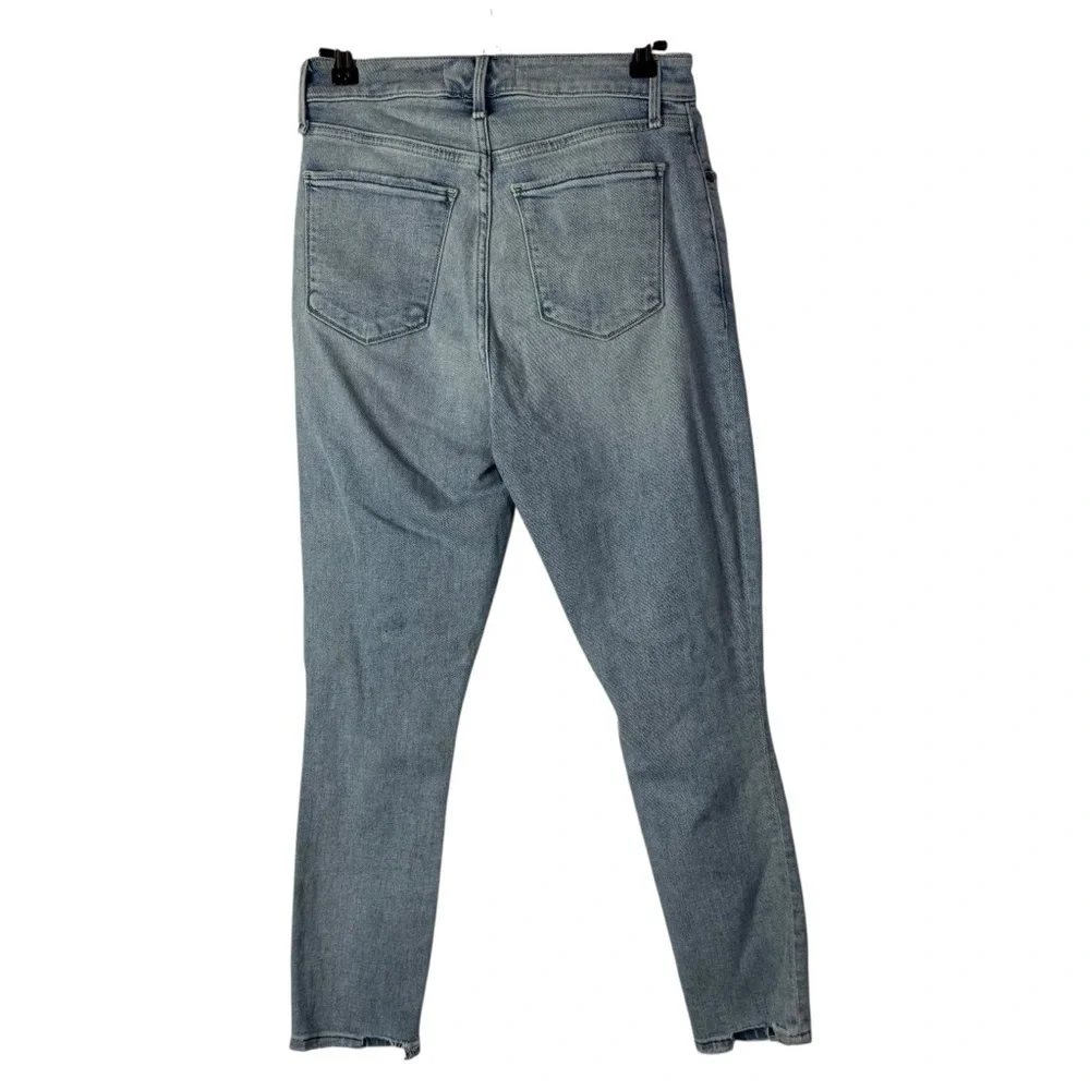 Abercrombie & Fitch High Rise Super Skinny Ankle Distressed Jeans 4